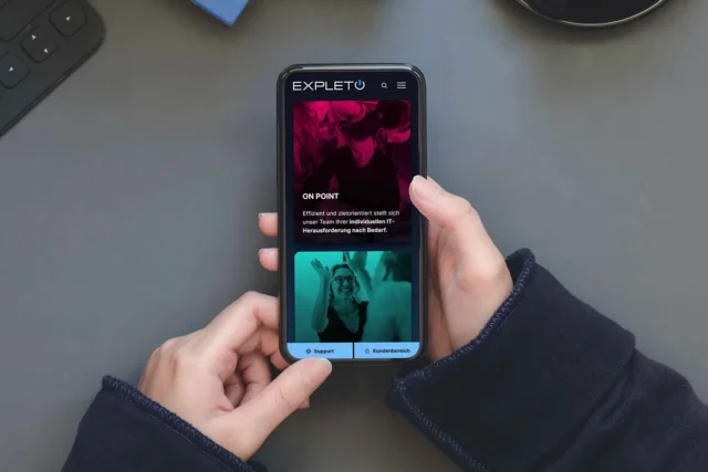 Expleto Website Mobile